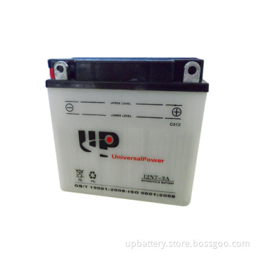 Dry Charged Wented Motorcycle Battery 12n7-3A 12V 7ah